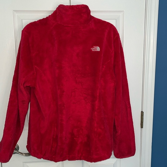 The north face fleece jacket, zipper closure, Eypper pockets, pink extra large - Picture 3 of 3